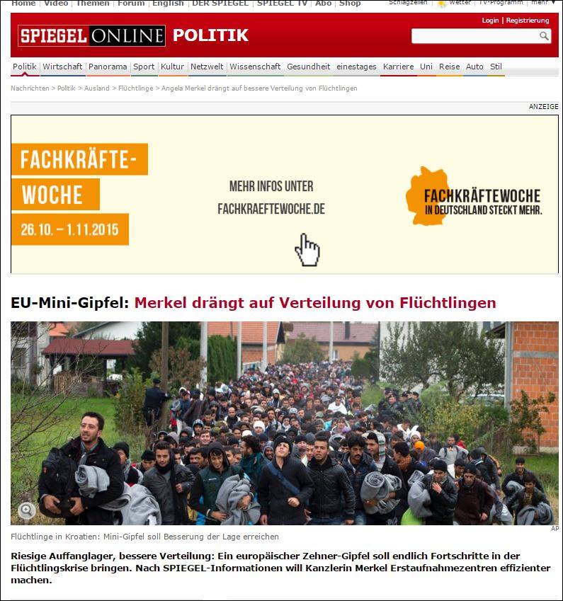 Spiegel: Hot spots για 50.000 πρόσφυγες στην Αττική ζητά η Μέρκελ