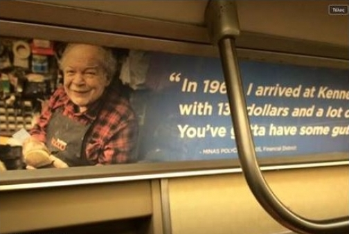 Ο παππούς από την Κρήτη που… φιγουράρει στο μετρό της Νέας Υόρκης – ΦΩΤΟ