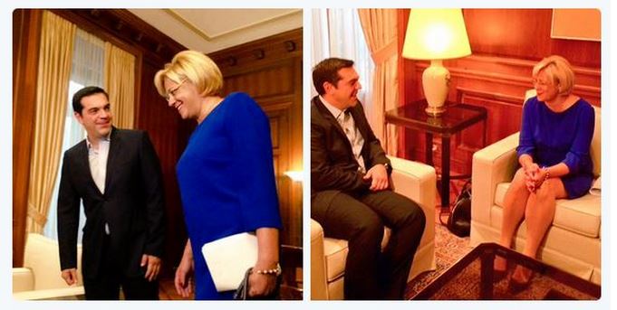 Η στενή συνεργασία της Ελλάδας με τις Βρυξέλλες στο τραπέζι της συνάντησης Τσίπρα – Κρέτσου – ΦΩΤΟ