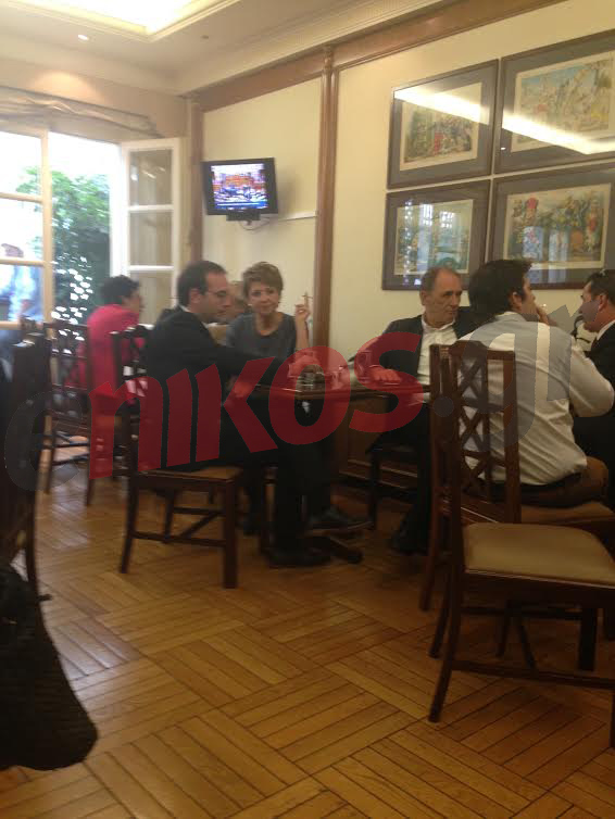 Σταθάκης και Γεροβασίλη στο καφενείο της Βουλής – ΦΩΤΟ