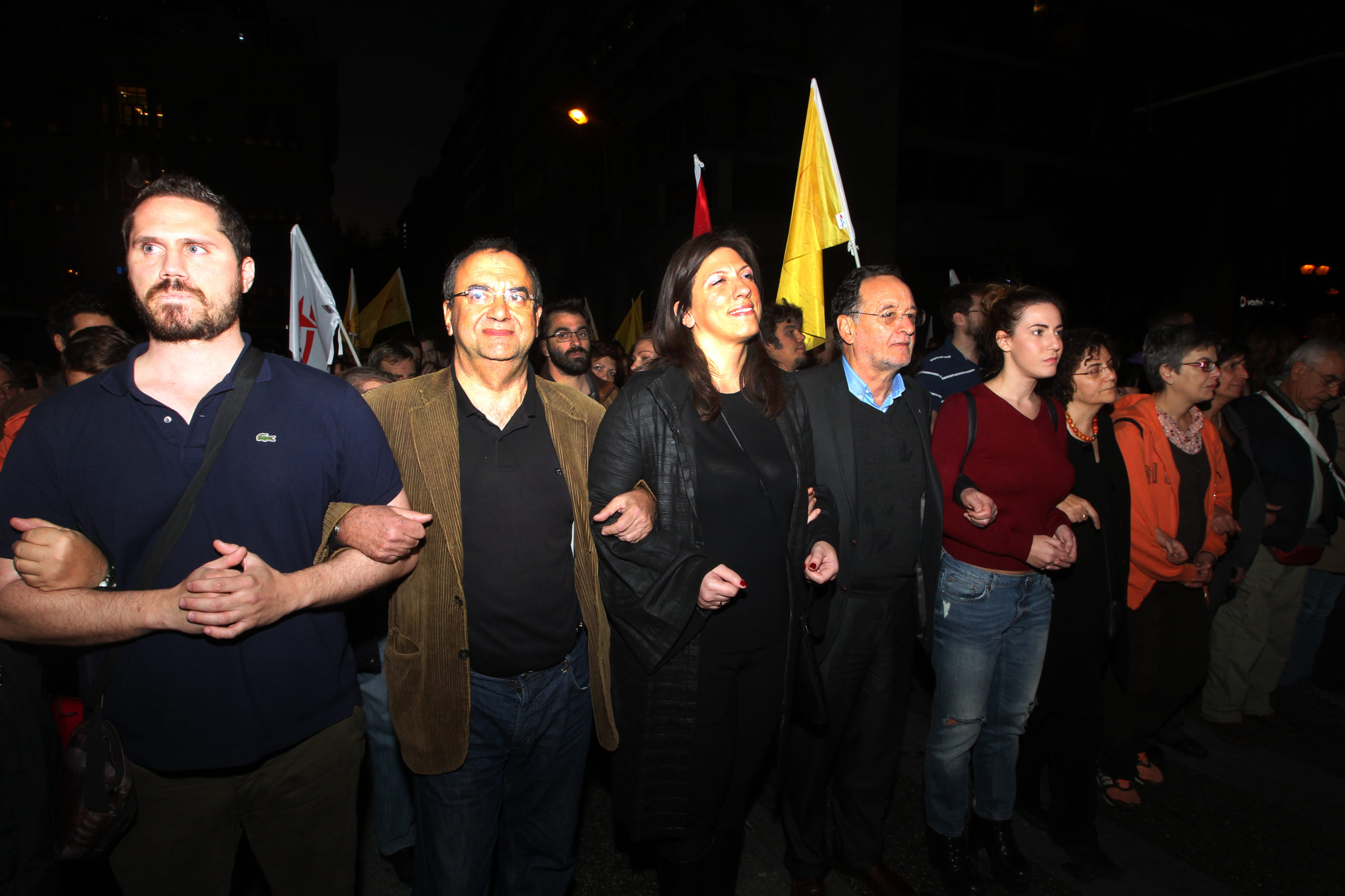 Ζωή και Λαφαζάνης στην πορεία του Πολυτεχνείου – ΦΩΤΟ