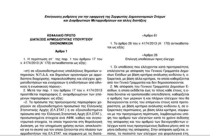 Ολόκληρο το νομοσχέδιο για τους πλειστηριασμούς