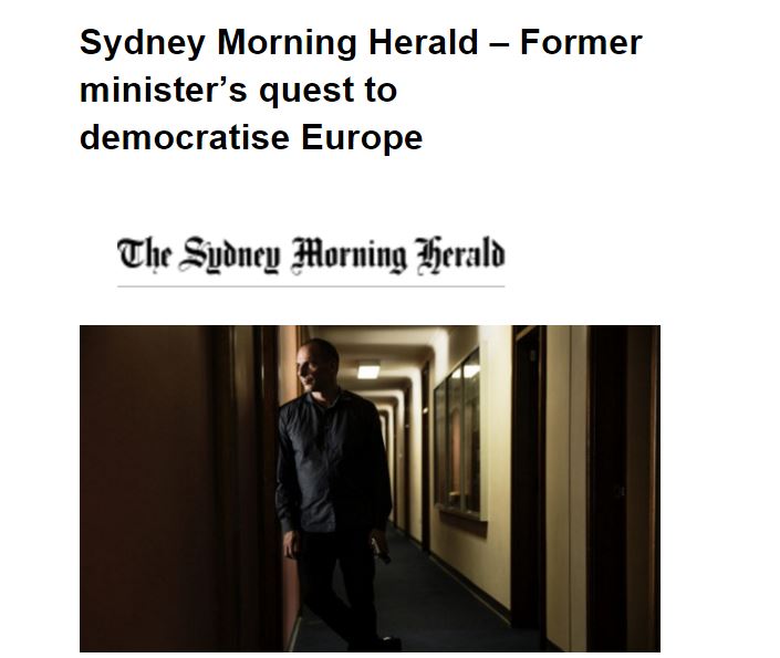 Ο Βαρουφάκης θέλει να εκδημοκρατίσει την Ευρώπη