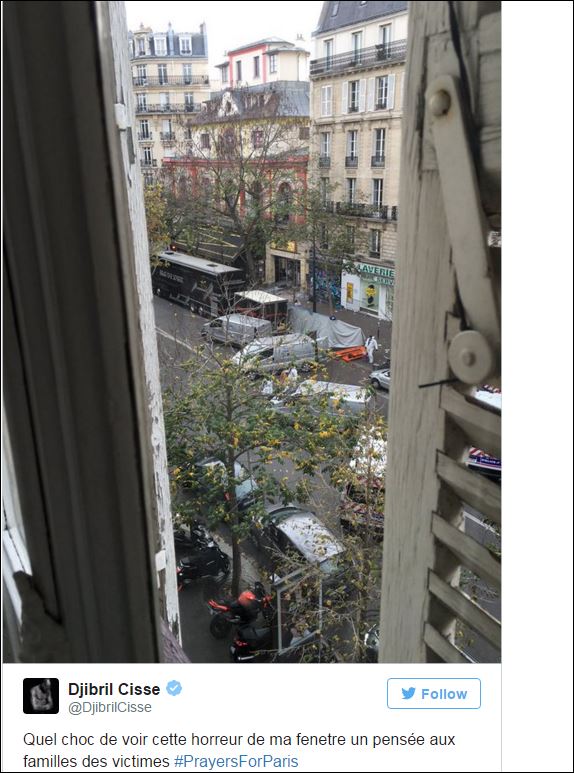 Η φωτογραφία που ανέβασε ο Σισέ από τον τόπο της τραγωδίας