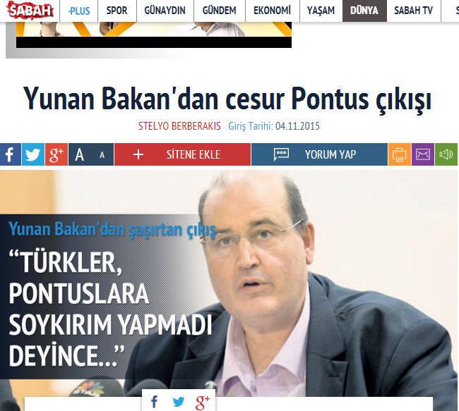 Τουρκική εφημερίδα για τον Φίλη: Μια γενναία παραδοχή από τον υπουργό Παιδείας – ΦΩΤΟ