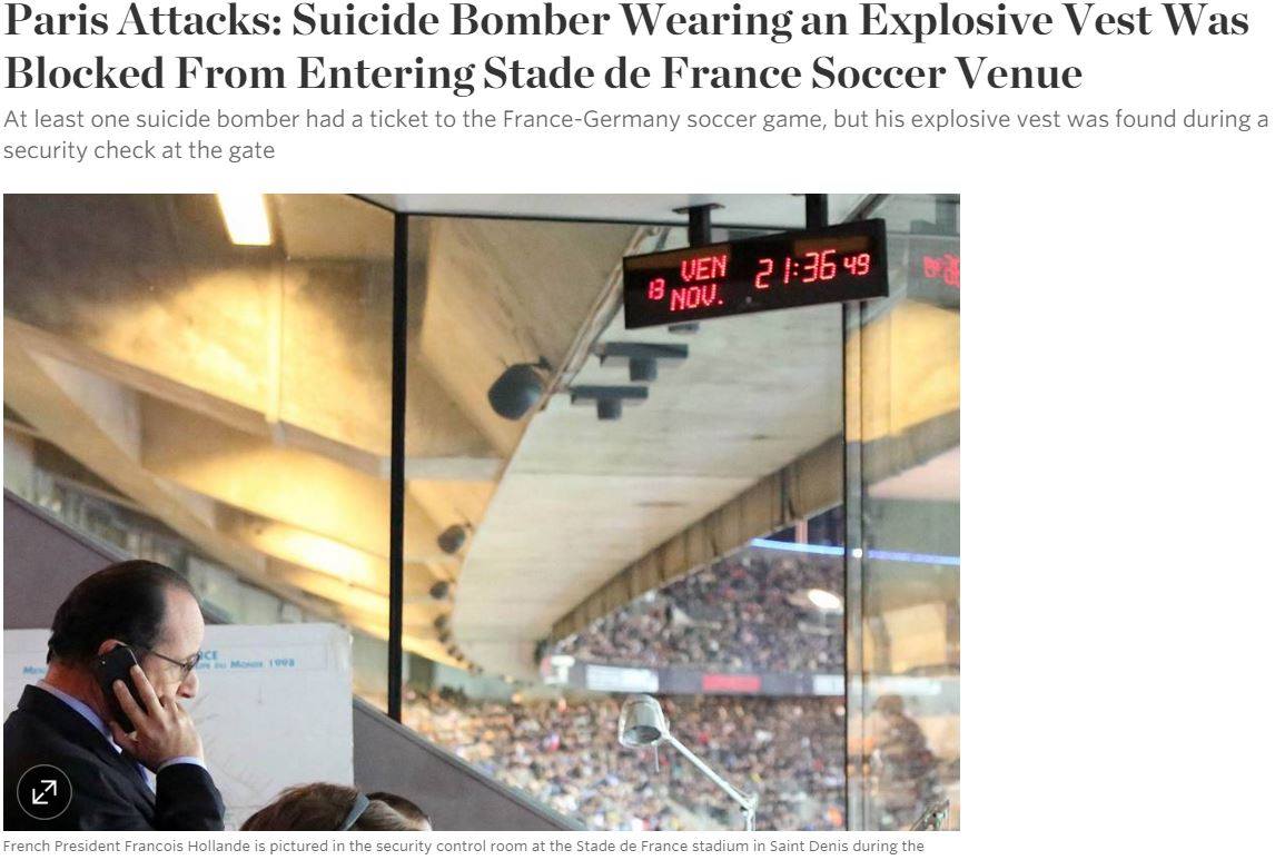 Αποκάλυψη που σοκάρει: Τρομοκράτης είχε εισιτήριο για το Σταντ ντε Φρανς