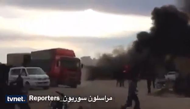 Δευτερόλεπτα μετά από αεροπορική επιδρομή στα σύνορα της Τουρκίας με τη Συρία – ΒΙΝΤΕΟ