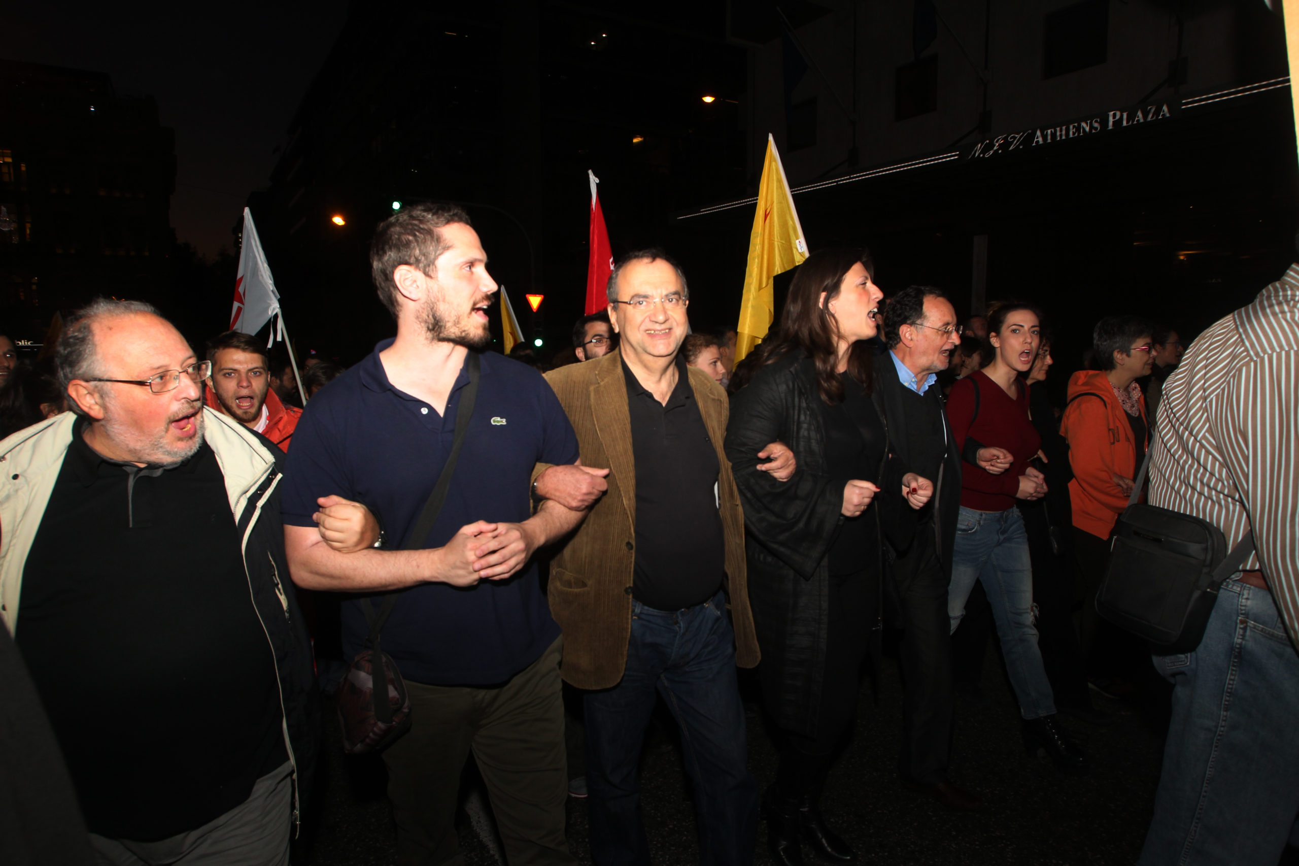 Διαψεύδει η Λαϊκή Ενότητα οτι υπήρξε ένταση με Λαφαζάνη – Στρατούλη στην πορεία