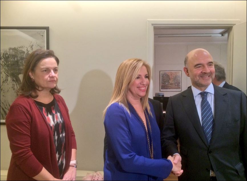 Τι ζήτησε η Γεννηματά από τον Μοσκοβισί για τους πλειστηριασμούς