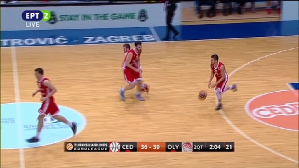 Τσεντεβίτα – Ολυμπιακός 40-41 (ΗΜ.)