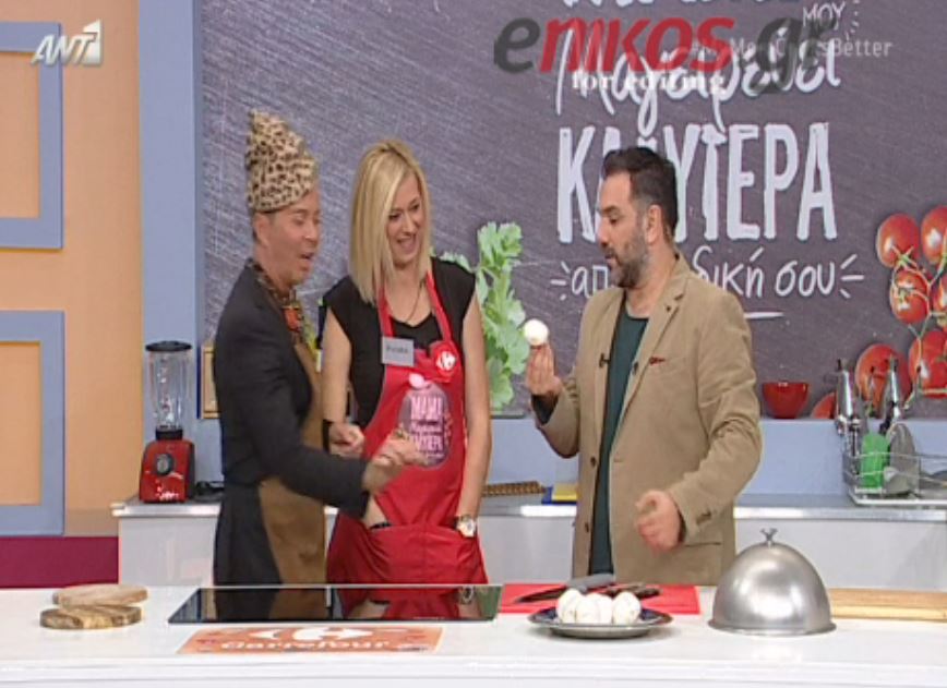 H Ραχήλ Μακρή μαγείρεψε με τον… Λάκη Γαβαλά – ΒΙΝΤΕΟ