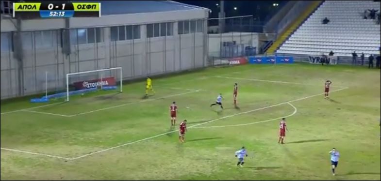 Το γκολ του Απόλλωνα κόντρα στον Ολυμπιακό – ΒΙΝΤΕΟ