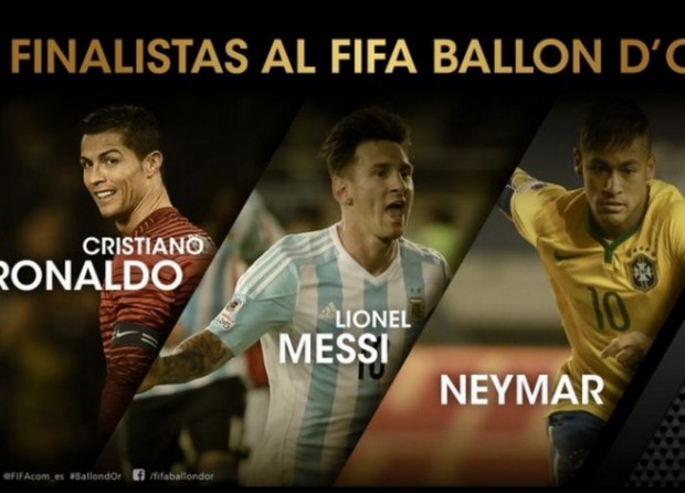 Μέσι, Νεϊμάρ και Ρονάλντο υποψήφιοι για τη “Χρυσή Μπάλα”