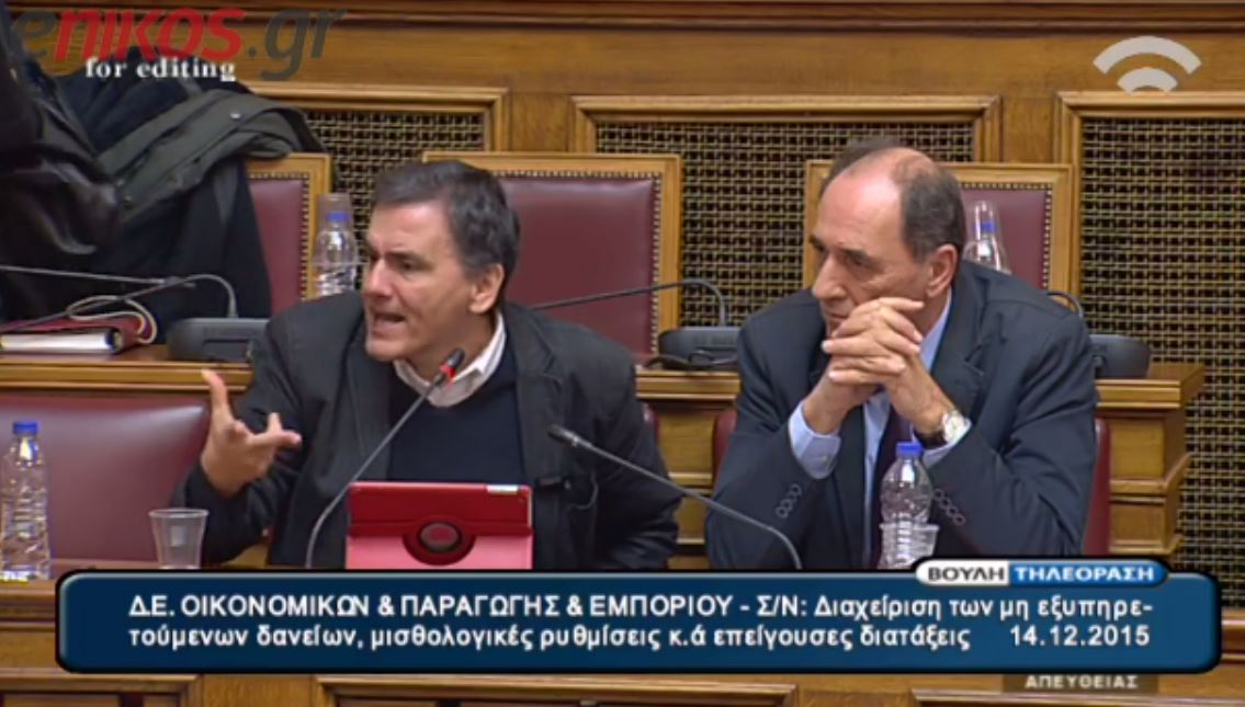 Ο εκνευρισμός του Τσακαλώτου με τον Βρούτση – ΒΙΝΤΕΟ