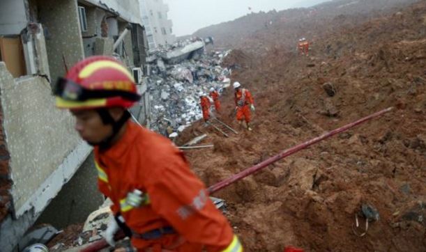 Κατάρρευση 33 κτιρίων στην Κίνα – 91 αγνοούμενοι