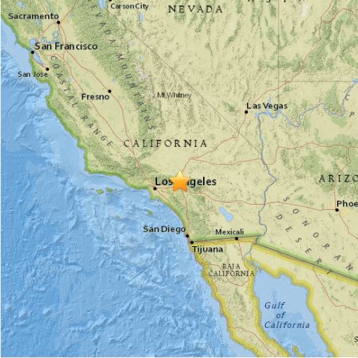 Σεισμός 4,7 Ρίχτερ ανατολικά του Λος Άντζελες