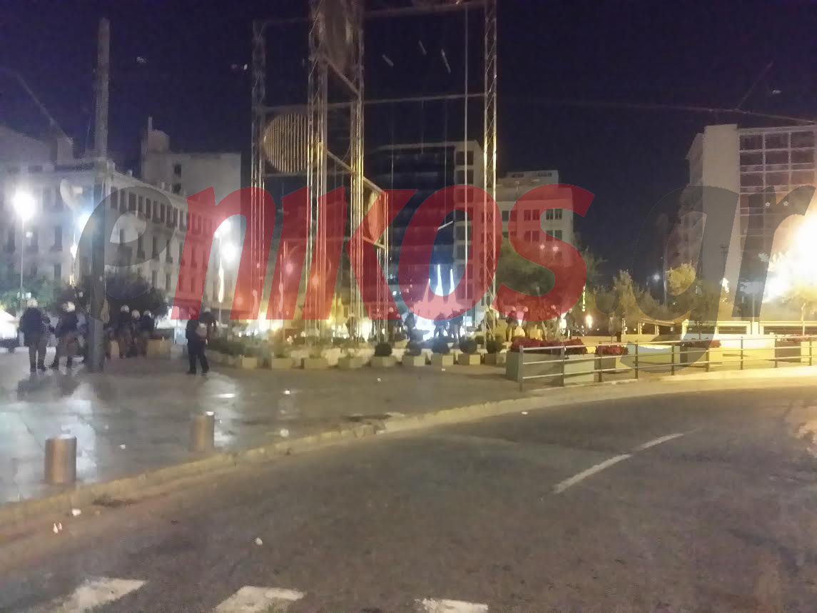 Ισχυρή αστυνομική παρουσία στην Ομόνοια – ΤΩΡΑ – ΦΩΤΟ