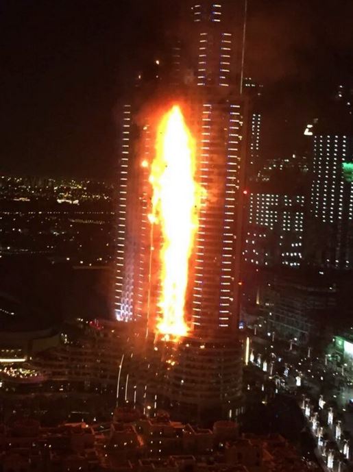 Reuters: Δεν υπάρχουν τραυματίες από τη φωτιά στο Ντουμπάι