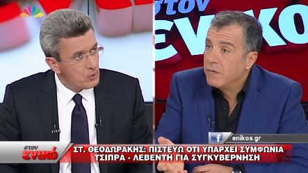 Θεοδωράκης: Πιστεύω ότι υπάρχει συμφωνία του Τσίπρα με τον Λεβέντη – ΒΙΝΤΕΟ