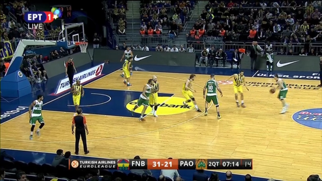 Φενέρ – Παναθηναϊκός 46-43 (ΗΜ.)