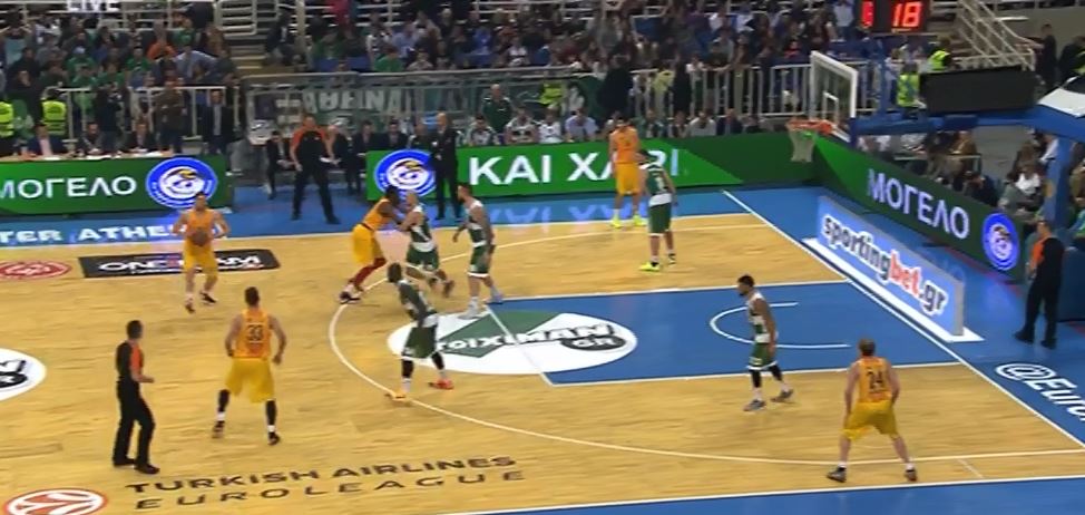 Παναθηναϊκός – Μπαρτσελόνα 66 – 57 (30’)