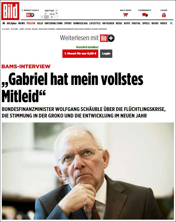 Σόιμπλε: Η Ελλάδα παραβιάζει εδώ και χρόνια τους κανόνες του Δουβλίνου