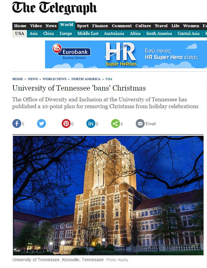 Πανεπιστήμιο των ΗΠΑ απαγορεύει τα Χριστούγεννα