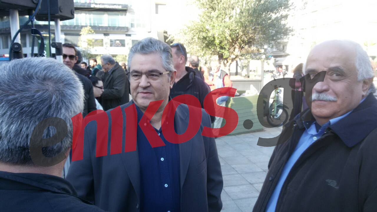 Ο Κουτσούμπας στην συγκέντρωση του ΠΑΜΕ στην Ομόνοια – ΦΩΤΟ