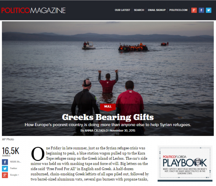 Πως οι φτωχοί Έλληνες κάνουν τα πάντα για να βοηθήσουν τους πρόσφυγες