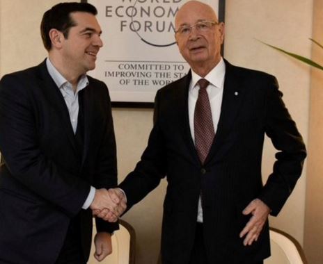 Με τον Πρόεδρο του Παγκόσμιου Οικονομικού Φόρουμ συναντήθηκε ο Τσίπρας