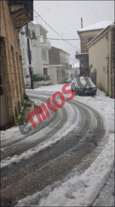 Στα λευκά η Κύμη – ΦΩΤΟ αναγνώστη