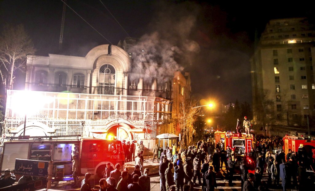 Σαράντα συλλήψεις για την επίθεση εναντίον της πρεσβείας της Σαουδικής Αραβίας στην Τεχεράνη