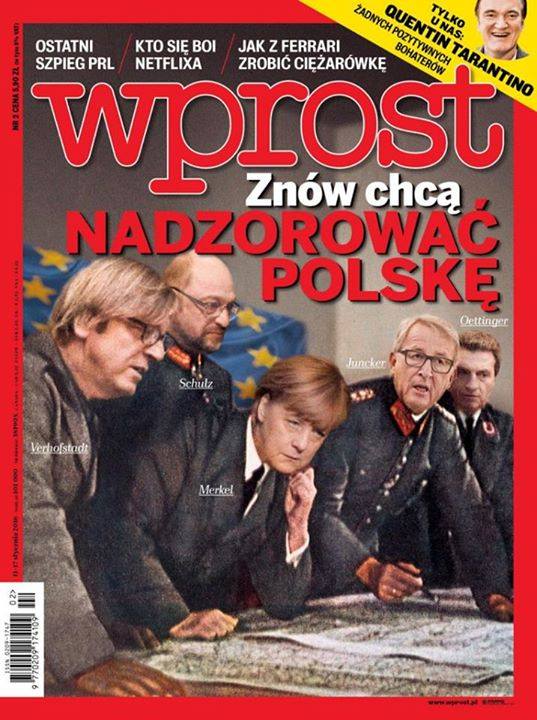 Πολωνικό περιοδικό “ντύνει” την Μέρκελ ναζί και επιτίθεται στις Βρυξέλλες