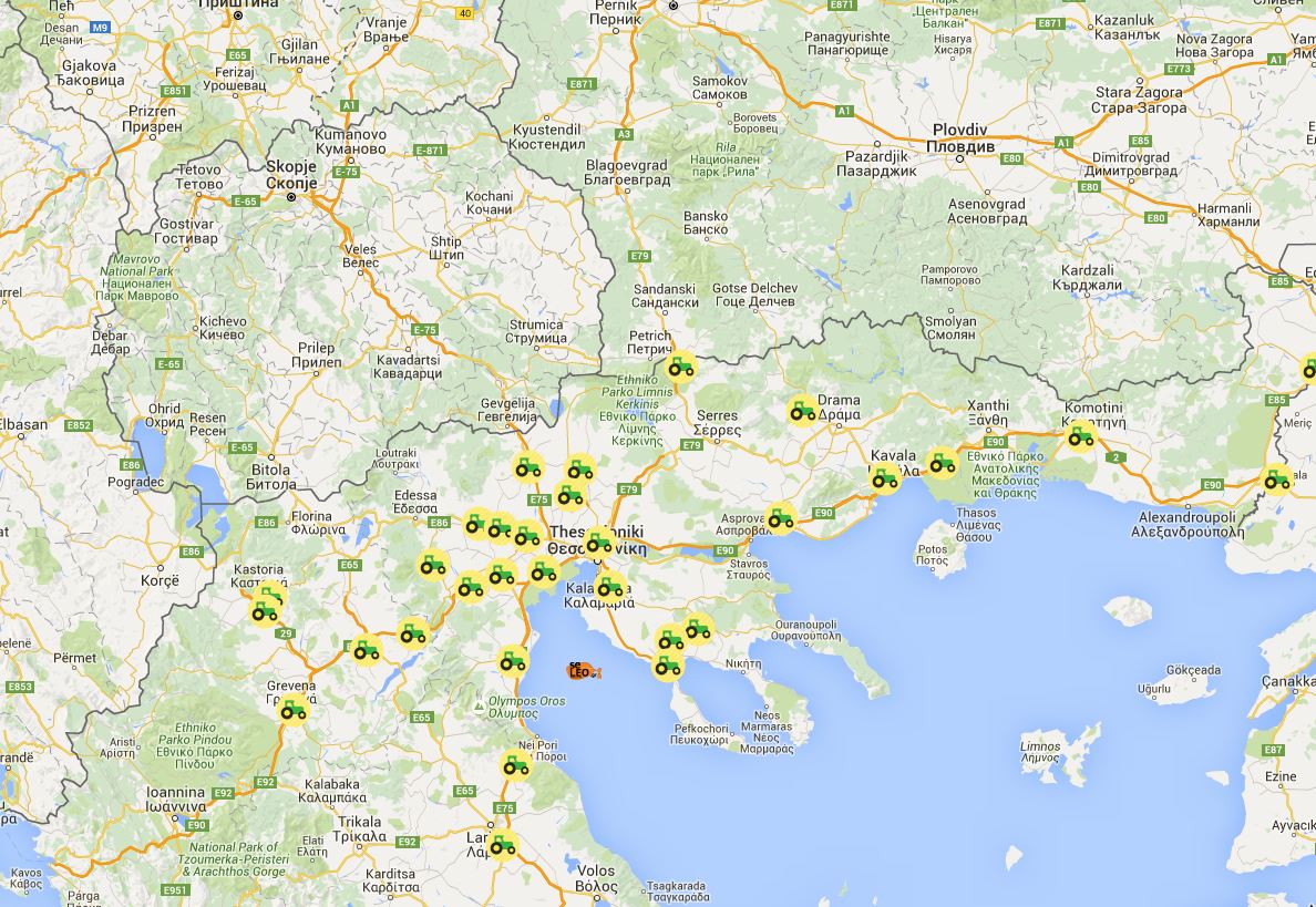 O χάρτης των μπλόκων σε ολόκληρη την Ελλάδα – ΦΩΤΟ – ΒΙΝΤΕΟ
