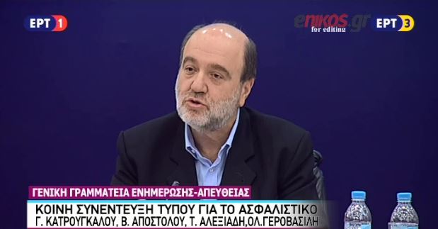 Αλεξιάδης: Δεν υπάρχει σχεδιασμός για το φορολογικό των αγροτών