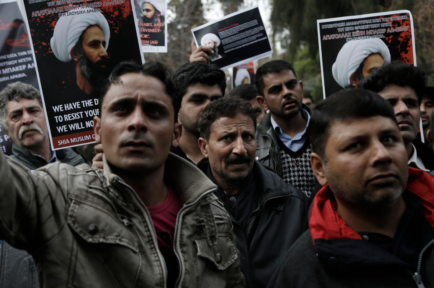 Η συγκέντρωση διαμαρτυρίας των Σιιτών στην πρεσβεία της Σ. Αραβίας στην Αθήνα – ΦΩΤΟ