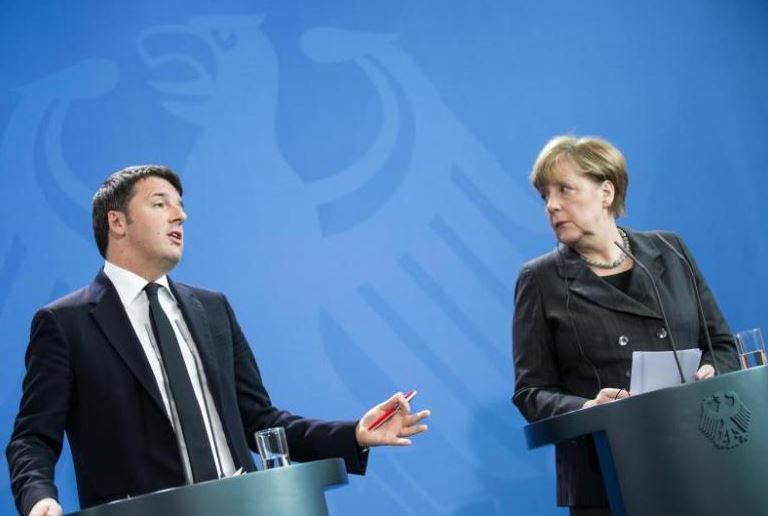 Ρέντσι: Δεν συμφωνούμε σε όλα με την Μέρκελ