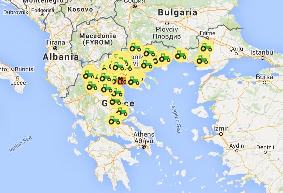 Όλα τα μπλόκα στη Βόρεια Ελλάδα – Δείτε τον χάρτη