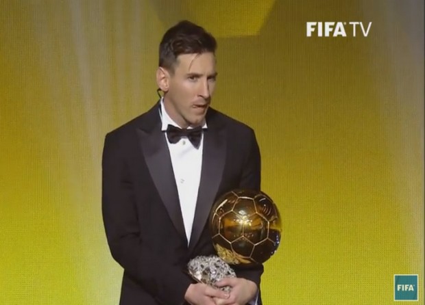 Ο Μέσι νικητής της “Χρυσής Μπάλας” για πέμπτη φορά