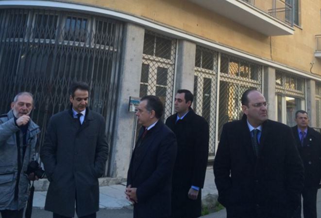 Στη νεκρή ζώνη της Λευκωσίας ο Μητσοτάκης – ΦΩΤΟ