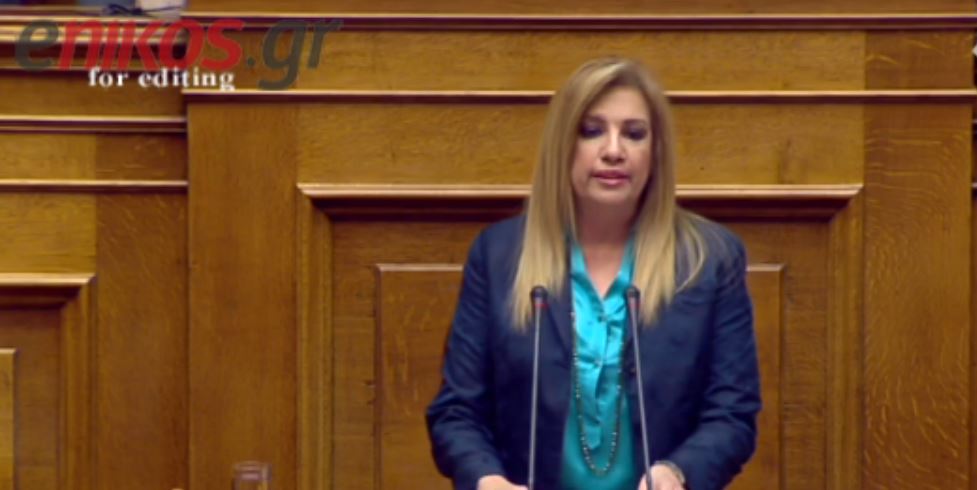 Γεννηματά: Ο υπουργός έχει χάσει την μπάλα – ΒΙΝΤΕΟ