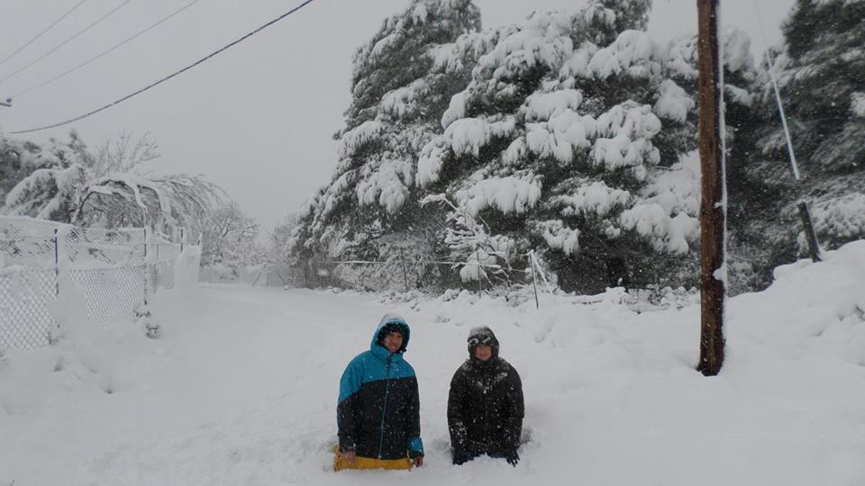 Στο ένα μέτρο το χιόνι στην Σκόπελο – ΦΩΤΟ