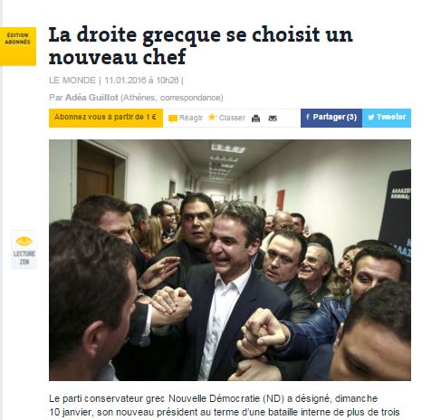 Τι γράφει η “Le Monde” για την εκλογή του Μητσοτάκη