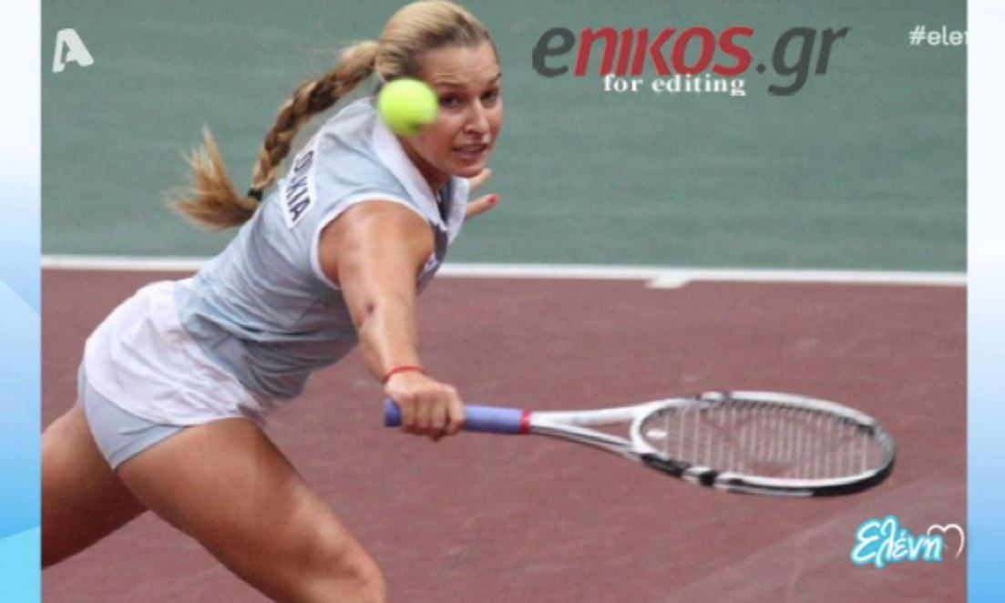 Η τενίστρια-μοντέλο και οι απορίες της Μενεγάκη – ΒΙΝΤΕΟ