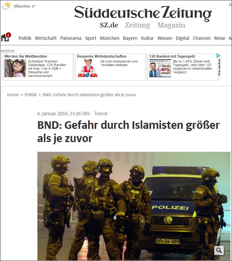 Έγγραφο των γερμανικών μυστικών υπηρεσιών “βλέπει” αυξημένο κίνδυνο τρομοκρατίας στη Δύση