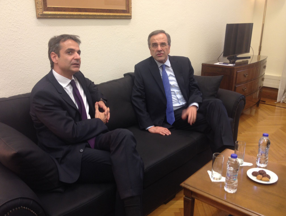 Τετ α τετ Μητσοτάκη – Σαμαρά – ΦΩΤΟ