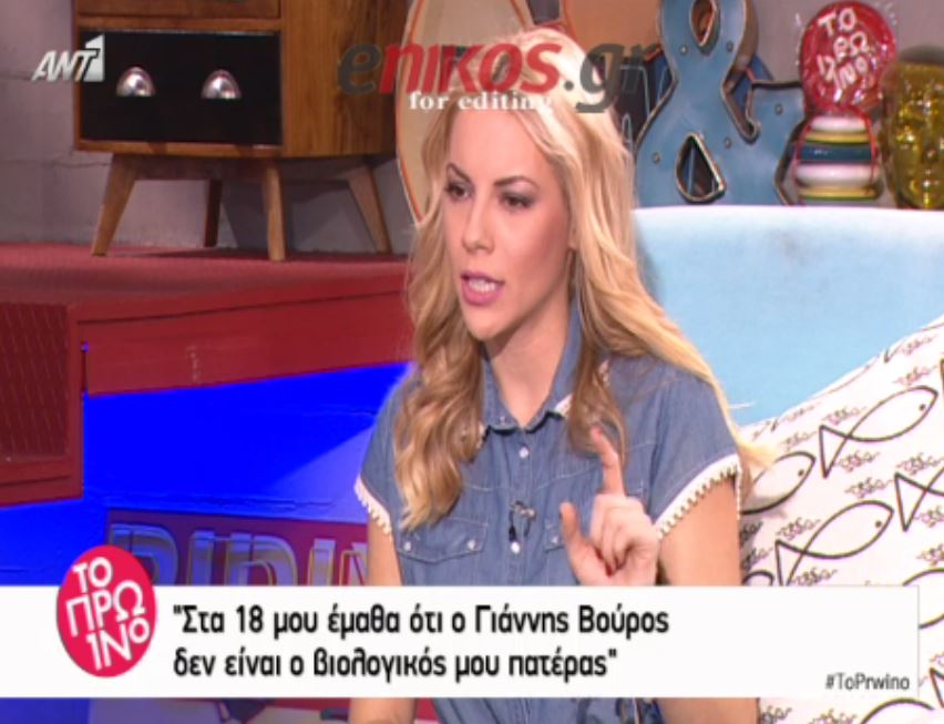“Έπαθα σοκ όταν έμαθα ότι ο Γιάννης Βούρος δεν είναι ο βιολογικός μου πατέρας” – ΒΙΝΤΕΟ