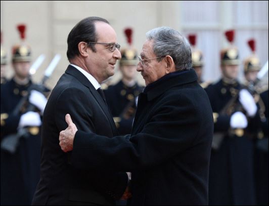 Ιστορική επίσκεψη του Ραούλ Κάστρο στη Γαλλία – ΦΩΤΟ