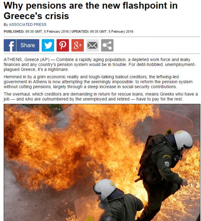 Daily Mail: H Αθήνα στις φλόγες