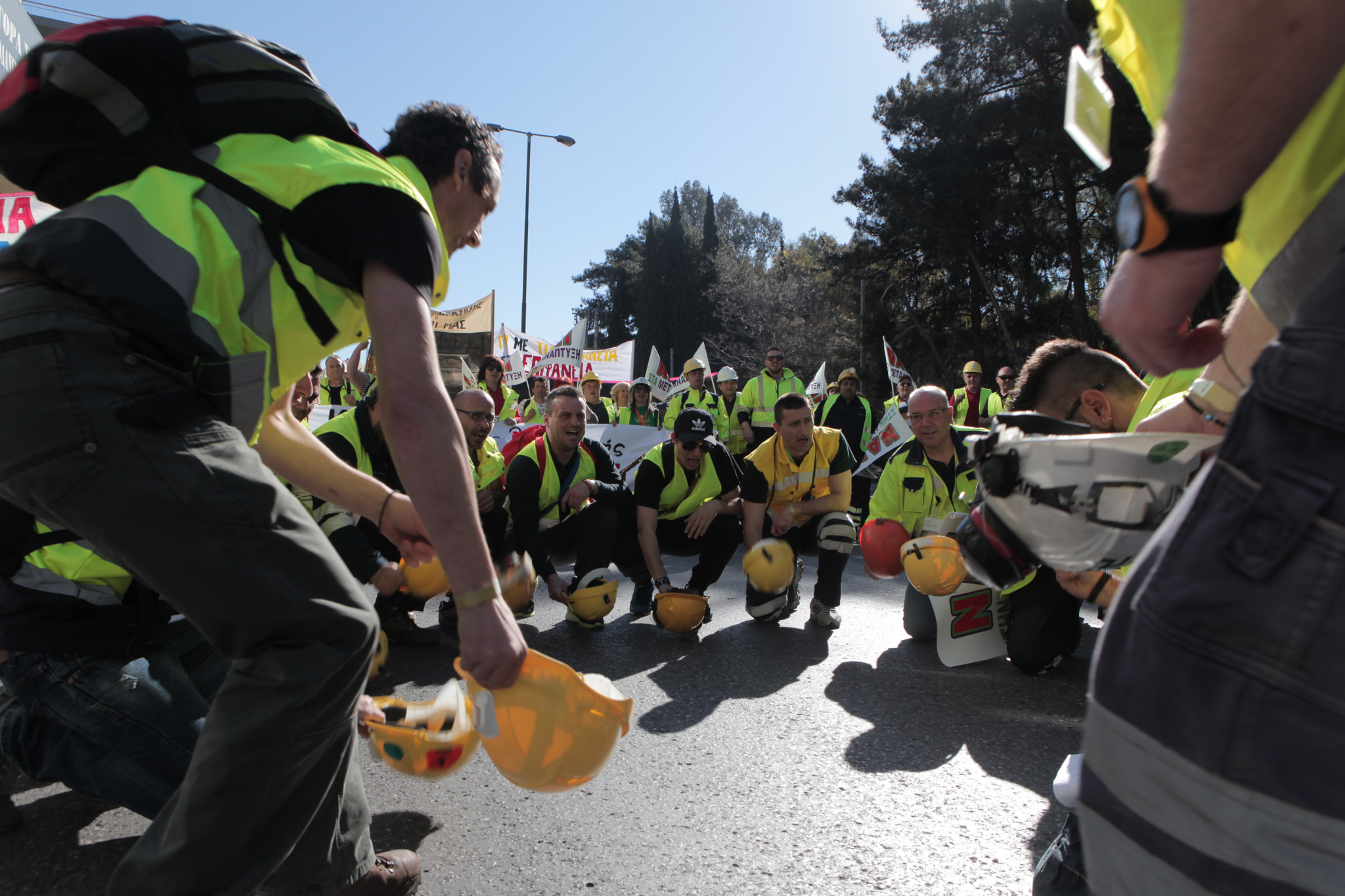 Συγκέντρωση μεταλλωρύχων στη Θεσσαλονίκη – ΦΩΤΟ